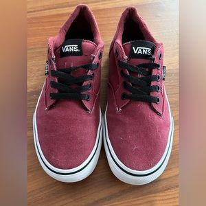 Men’s burgundy Red Vans size 7